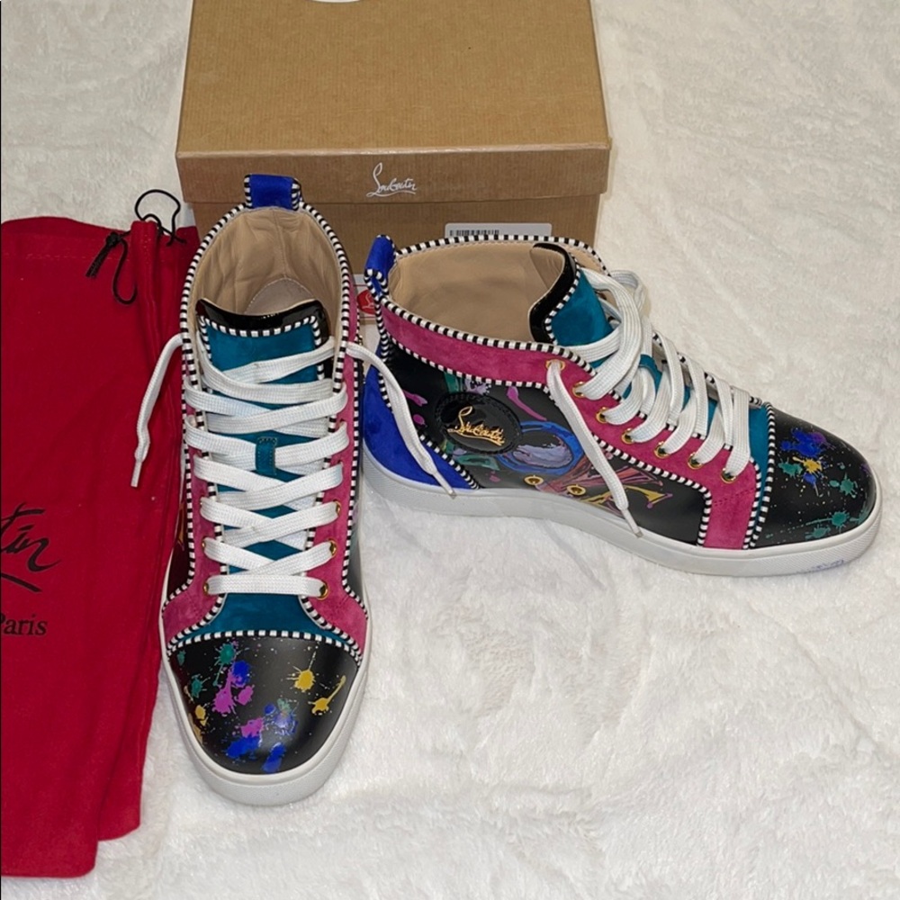 Christian Louboutin Orlato Calf Love Sneakers